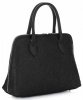 Kožené kabelka kufřík Genuine Leather černá 80032